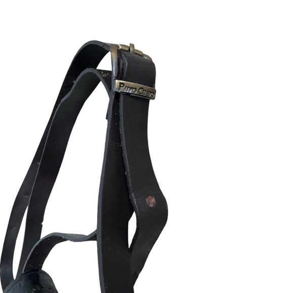 Vintage 1970’s Western Tooled Atzec Leather Crossbody Bag 8”h x 7”I - Picture 10 of 12